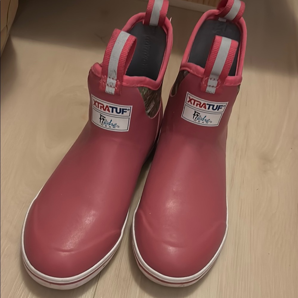 XTRATUF Pink Ankle fishing Boots